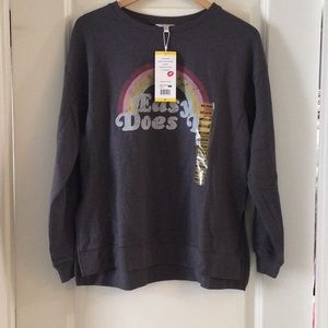 SALE WILDFOX NWT “Easy Does It” Size Medium gray sweater